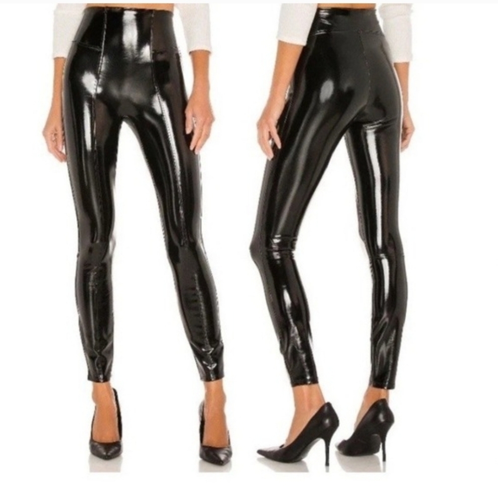 NWT SPANX Faux Leather Leggings LP